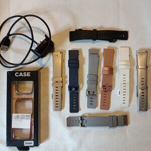 Fitbit Versa 2 Wristband Replacements Large & Protective Covers & Charging Cord